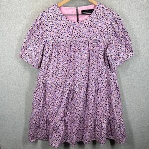 Pomander Place Pink Floral Mini Dress